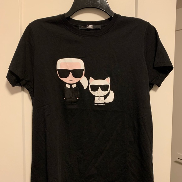 Karl Lagerfeld Karl and Choupette Ikonik T-Shirt - Picture 6 of 9